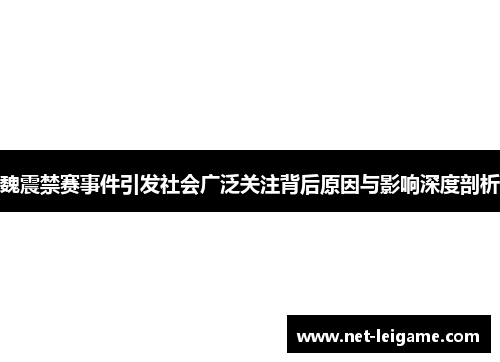 魏震禁赛事件引发社会广泛关注背后原因与影响深度剖析