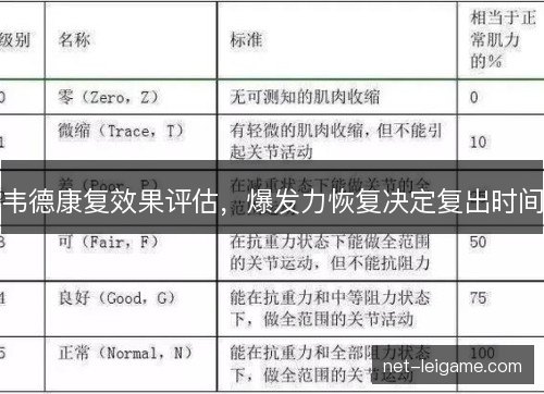 韦德康复效果评估，爆发力恢复决定复出时间
